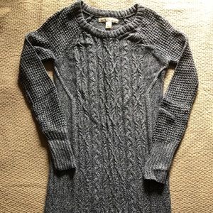 Heathered Navy Sweater Dress